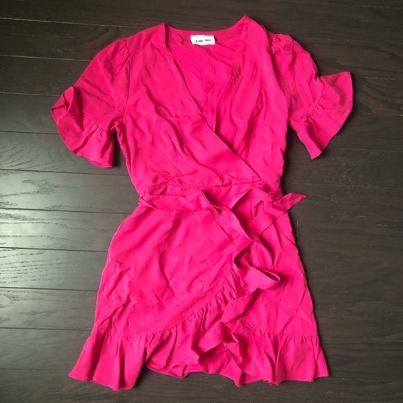 Line & Dot Cherie Dress in Fuchsia - Picture 3 of 5